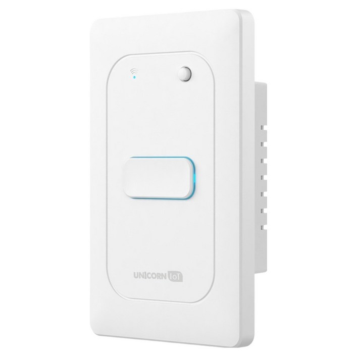 유니콘아이오티 1구 스마트 벽스위치 무선원격제어 자동불끄기 WIFI방식 TSSW1