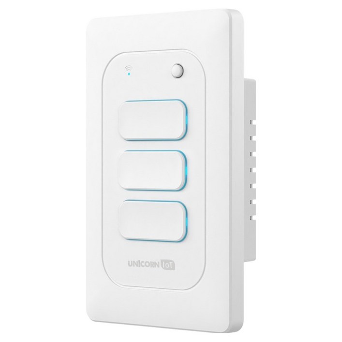 유니콘아이오티 WIFI방식 무선원격제어 스마트 벽스위치 3구 TSSW