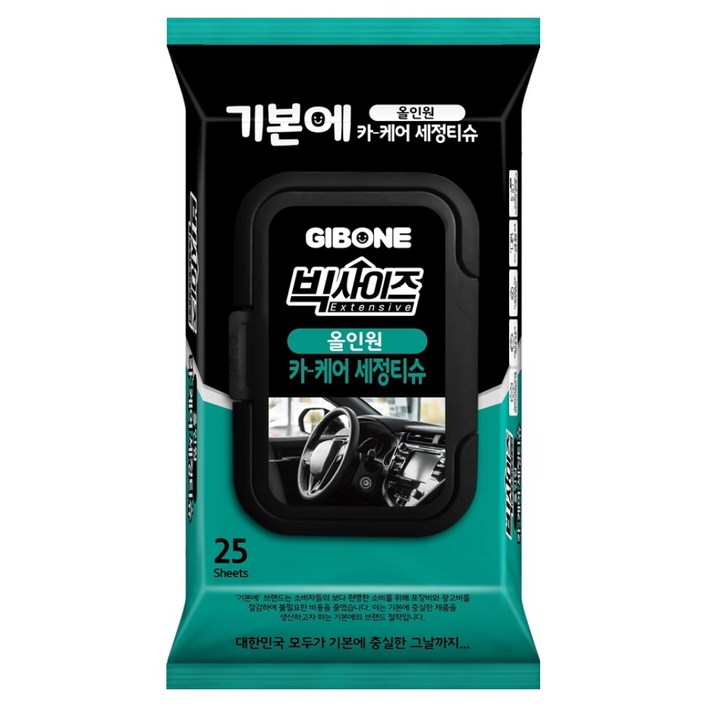 기본에 빅사이즈 올인원 카 케어 세정티슈