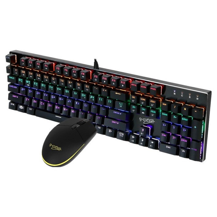 지클릭커 게이밍 키보드 적축 마우스 세트, BLACK, GMK510X SPECIAL, 일반형
