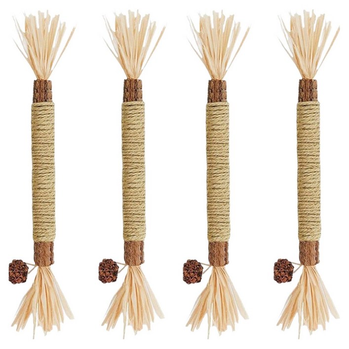 멍냥이노리터 고양이 마따따비 장난감, 혼합색상, 4개