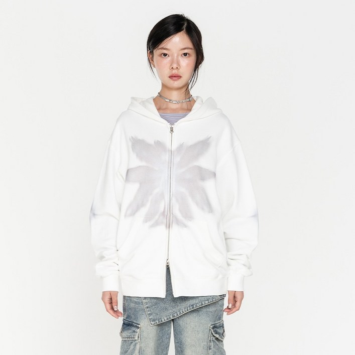 하이스쿨디스코 데칼코마니 엔젤 후드집업