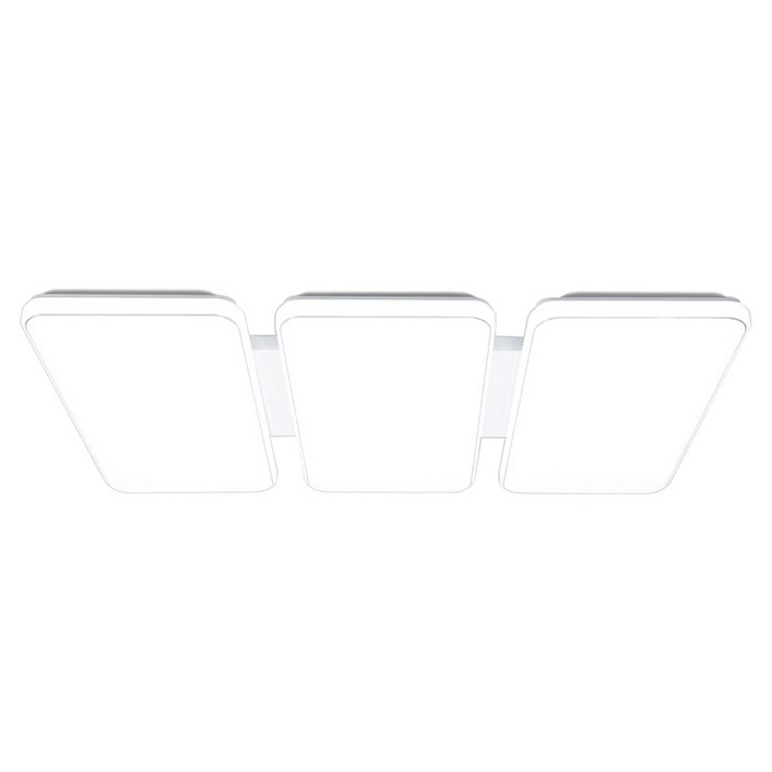 멜리빙 라이트 성형 거실 천장등 삼색변환, 밝기조절 리모컨 LED200W 플리커프리, 화이트