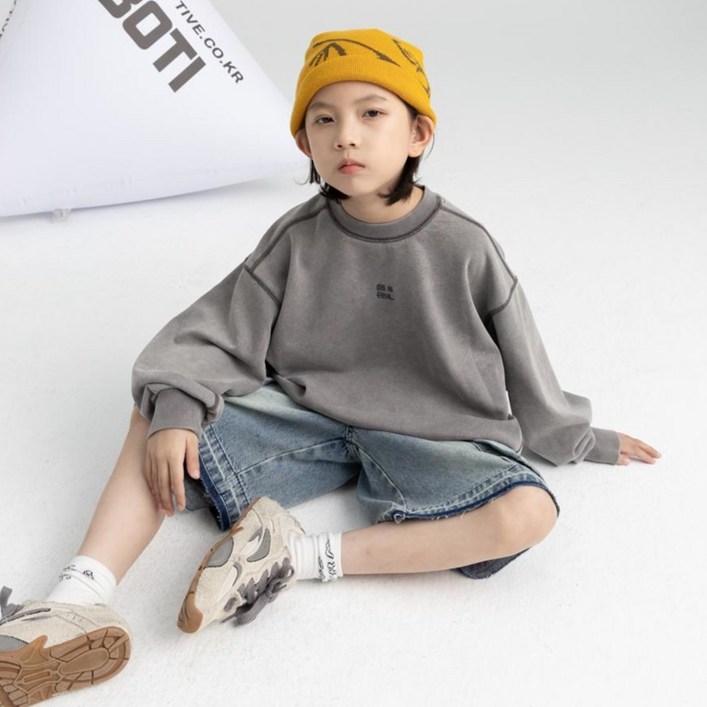보이티브 올렌워싱 맨투맨 V1010