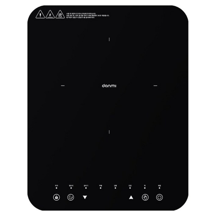 단미 초슬림 미니 휴대용 1구 인덕션 블랙