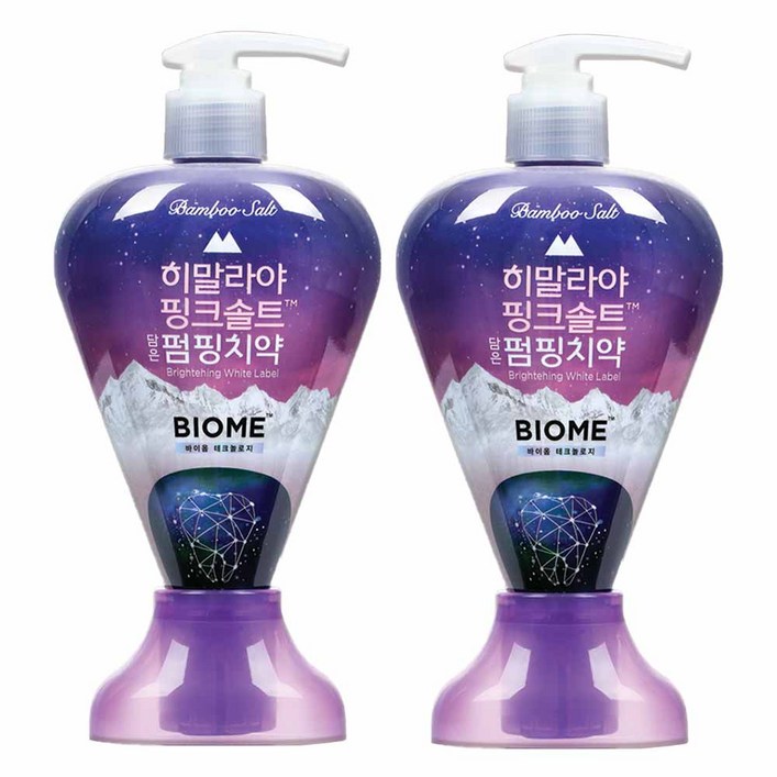 LG생활건강 핑크솔트 담은 치약 브라이트닝 화이트라벨