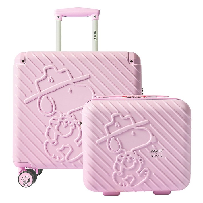 피너츠 큐랑 시애틀 스누피 기내용 미니캐리어미니백 세트 12인치18인치