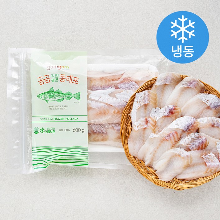 헬스/건강식품 곰곰 직접썰은 동태포 (냉동), 600g, 1개