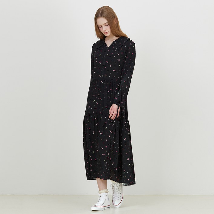 써스데이아일랜드 여성용 레이스 카라 원피스 T252MOP325W