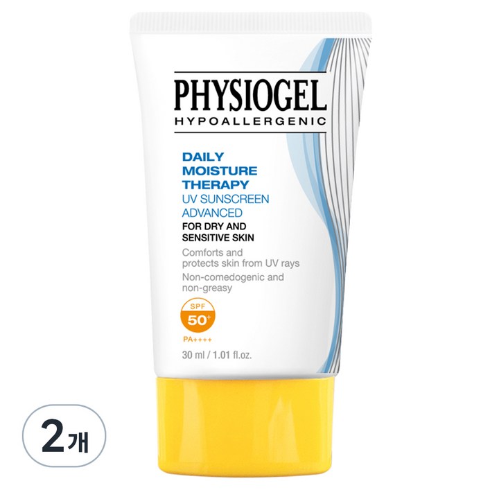 피지오겔 DMT UV 썬스크린 어드밴스드 SPF50 PA, 30ml, 2개