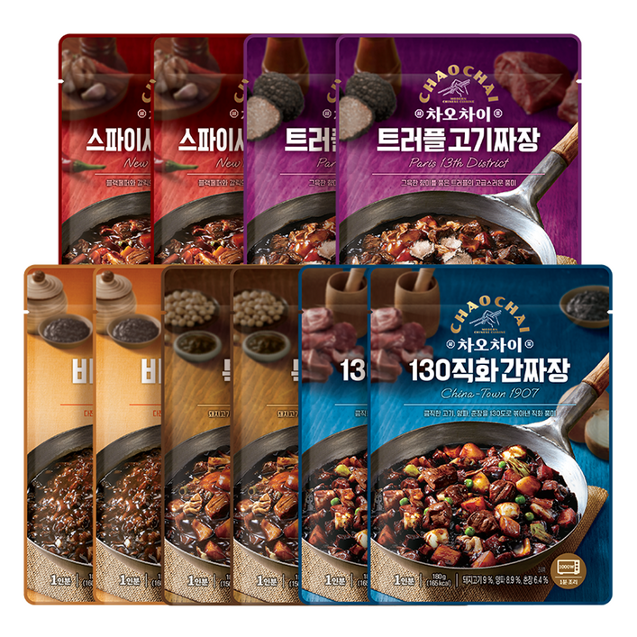 차오차이 짜장 5종 x 2p 세트