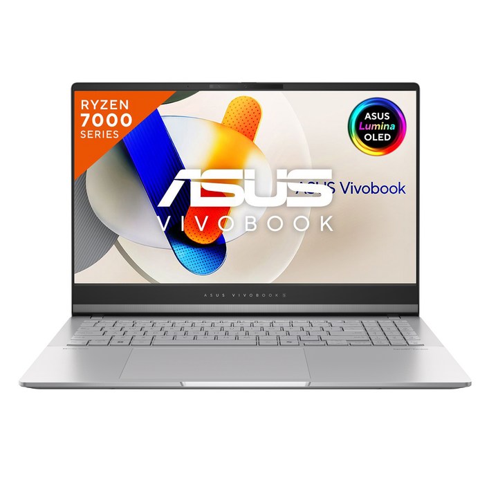 에이수스 2024 Vivobook S 15 OLED 라이젠5 7000시리즈 M5506NAMA057, Cool Silver, M5506NAMA057, 512GB, 16GB, Free DOS