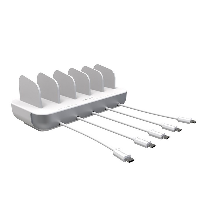 큐브온 초고속 PPSPD 5포트 충전기  C타입 케이블 5P 세트, 크림, 1개