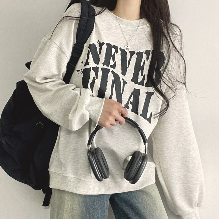 네버 루즈핏 맨투맨