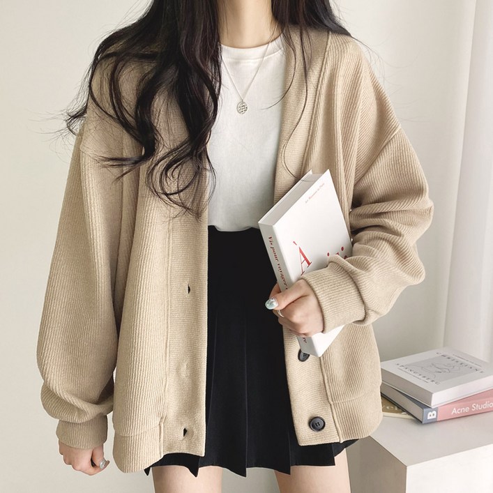 위드후이린 여성용 밀리언 오버핏 가디건 위드후이린 여성용 밀리언 오버핏 가디건