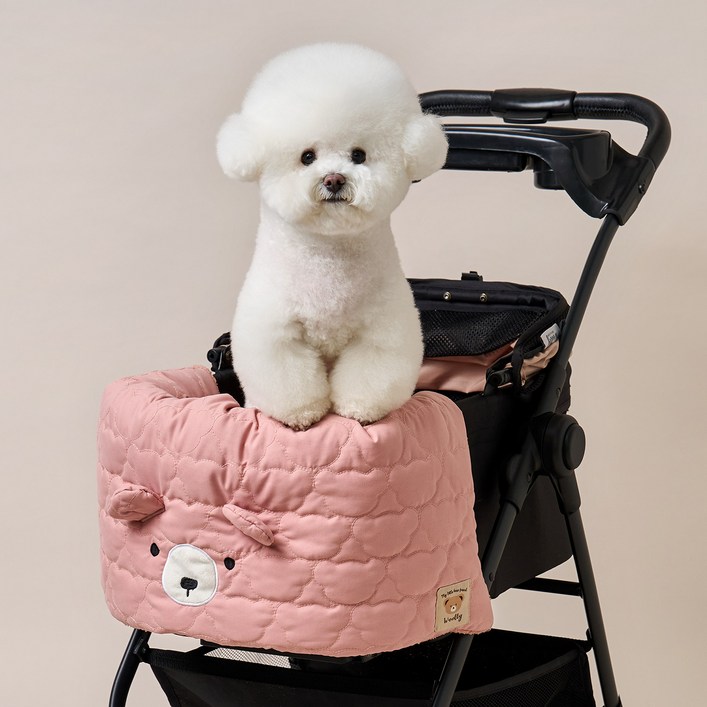 울리 반려동물 곰돌이 올인원 유모차 쿠션