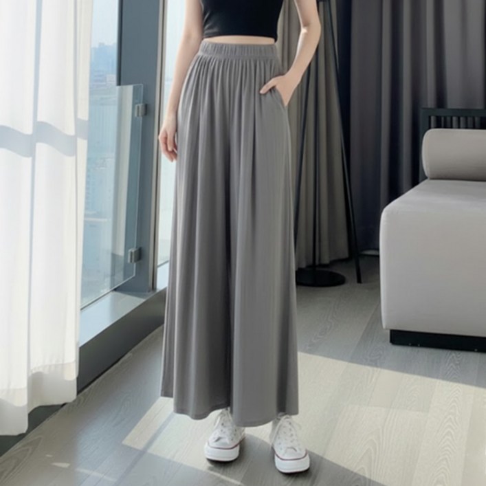 소니오 여성용 와이드 코지 팬츠