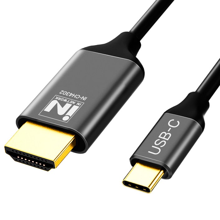 인네트워크 4K USB3.1 C타입 to HDMI 미러링 컨버터 케이블, 1개, 2m