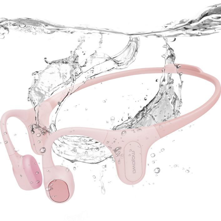 모자와런플러스 RUNPLUS 골전도블루투스 무선이어폰 넥밴드오픈형, 핑크, RUN PLUS