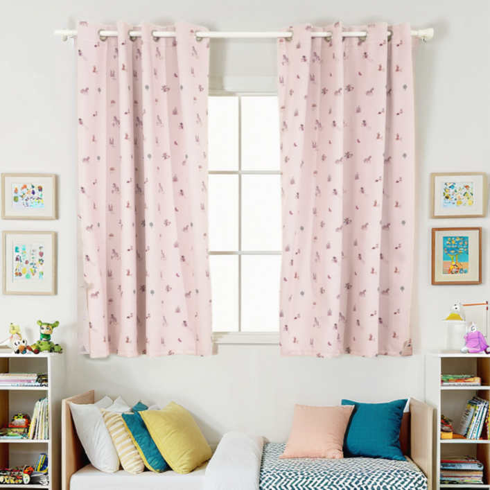 기브앤고 아이방 암막커튼 가리개커튼 아일렛형 벨크로형