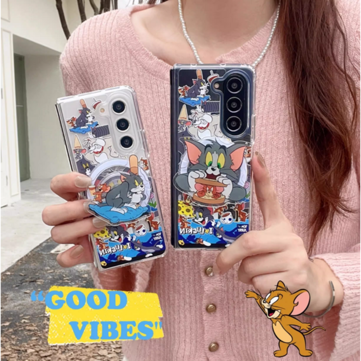 톰과제리 폴드케이스 Z폴드 갤럭시 폴드34 폴드56 신상 폴드7 생일선물 제트폴드