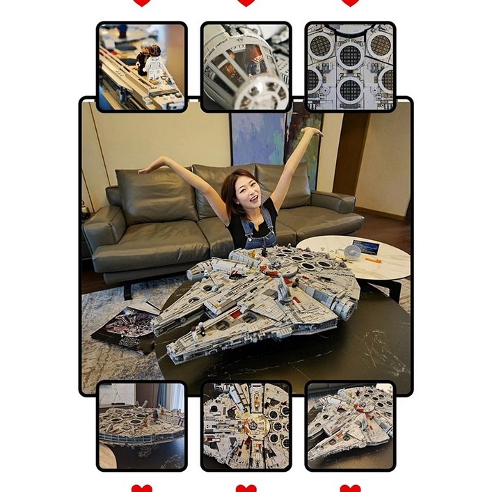 스타워즈 밀레니엄팔콘 10000피스 조립 블록 조카선물