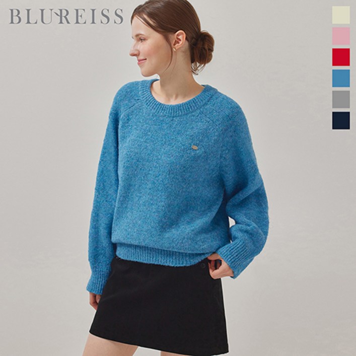 참 포인트 라운드 알파카 울니트BI5W1KT2040