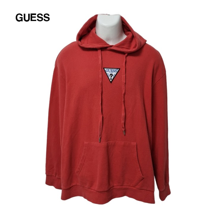 게스 기본로고 데일리 후드티 105 3792