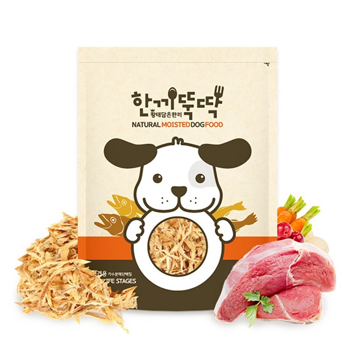 한끼뚝딱 황태와 소고기 반려동물 습식사료
