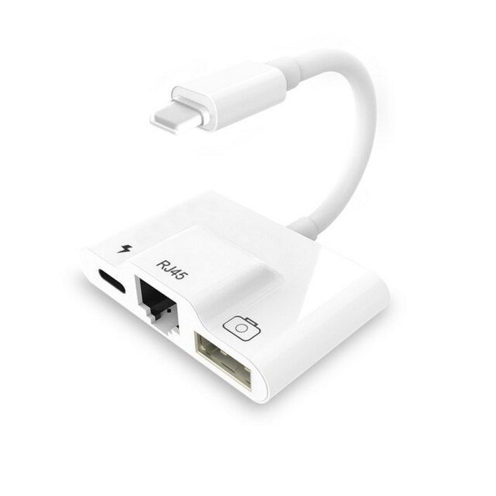 USB허브 번개 rj45 이더넷 otg 디지털 av 어댑터 hdmi lan 유선 네트워크 usb 허브 ipadiphone 14용 1080p 동기화 화면 변환기