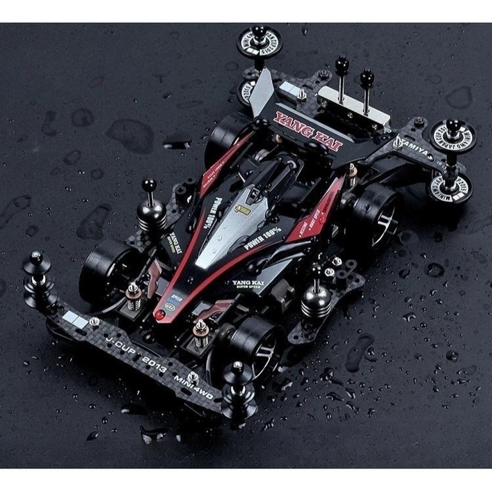 튜닝 4WD미니카 조립식 레이싱 개조 4륜미니카, 블랙 라이트닝, 1개