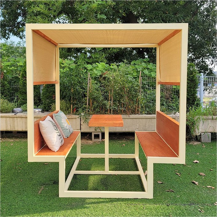 그늘막 파고라 원두막 6인용 야외테이블 정자 카페 테이블 국내제작