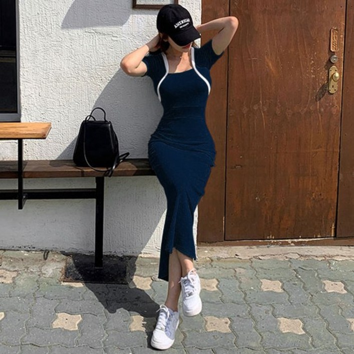 떳다그녀 쇼렌 볼레로 롱 원피스