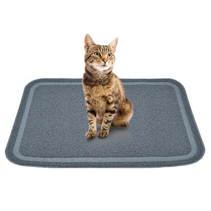 고양이 모래매트 사막화방지 발매트 고양이 화장실매트 미끄럼방지 대형사이즈 L(60X90cm), 상세정보 참고, 60 x 90, 단일상품 - 쇼핑앤샵
