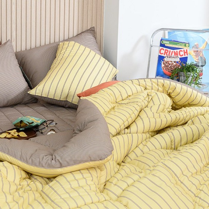 꿀팡 마크 차렵 봄 가을 간절기 사계절 이불