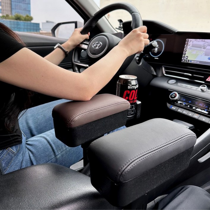 세이보링 차량용 팔걸이쿠션 팔꿈치쿠션 사이드수납