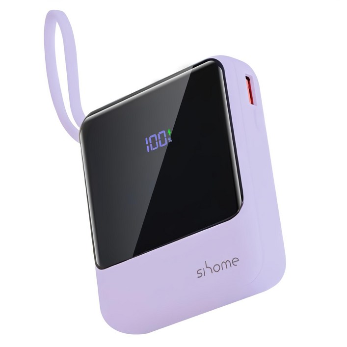 시홈 PD 22.5W 고속충전 일체형 미니 보조배터리 10000mAh