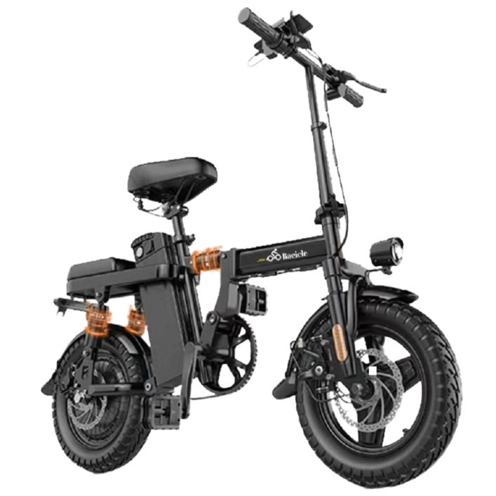 Bacicle 전기자전거 자토바이 접이식 전동 바이크 48V 고출력 모터 경량 배달, 10. 고급형30Ah100km 고탄소강, 알루미늄 합금