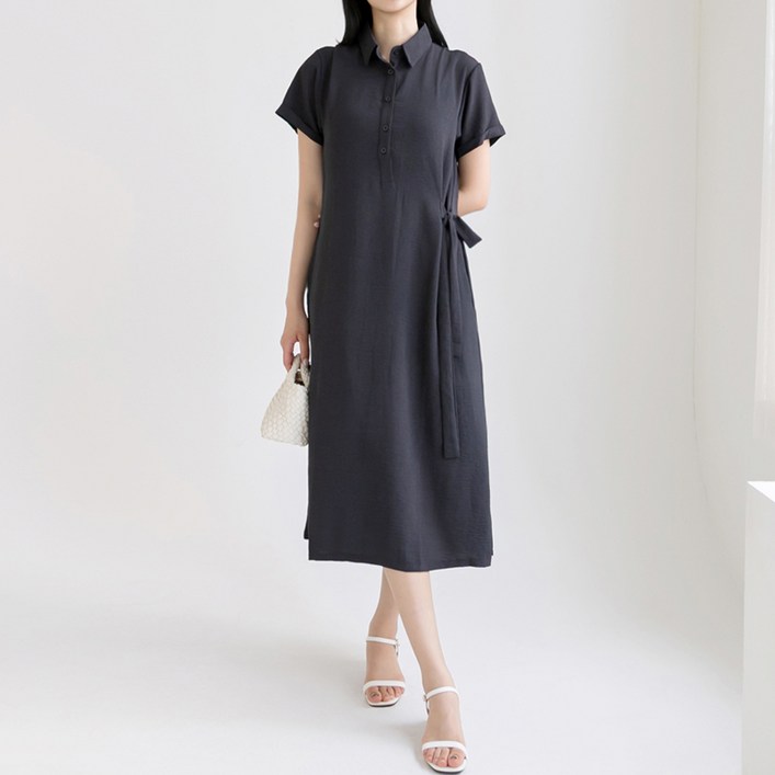 허블리 여성 여름 원피스 루즈핏 체형커버 냉감소재