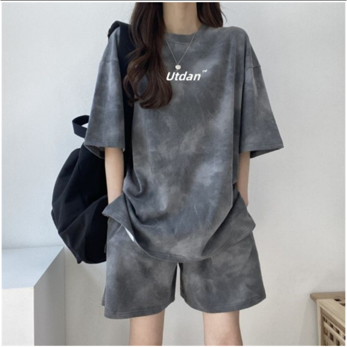 루즈핏 반팔티  반바지 세트