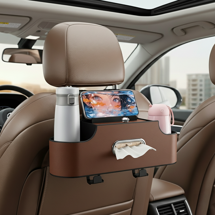 메이크라이프 차량용 컵홀더 뒷좌석 수납함