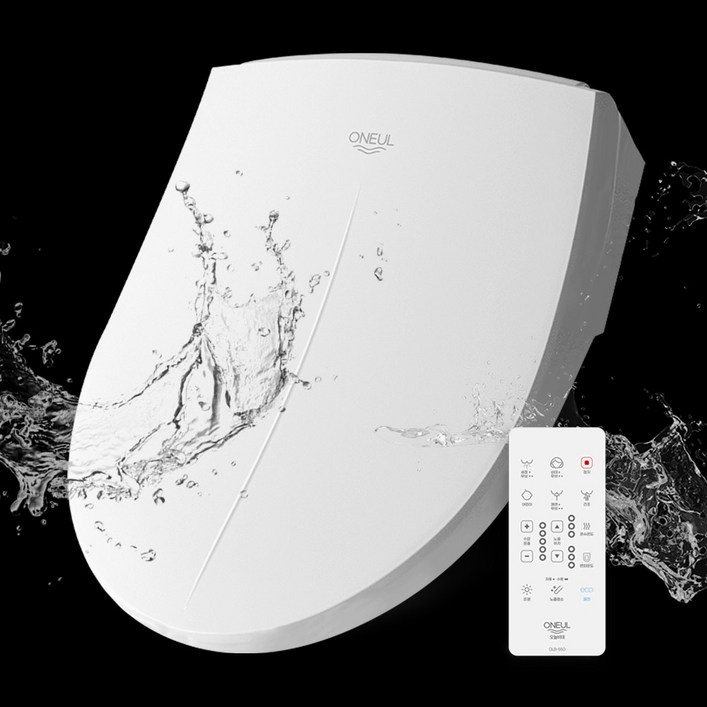 전문가들이 만든 오늘비데 필터가 필요없는 리모컨형 완벽방수비데 심플룸 OLB500 OLB550, 고객직접설치, OLB550