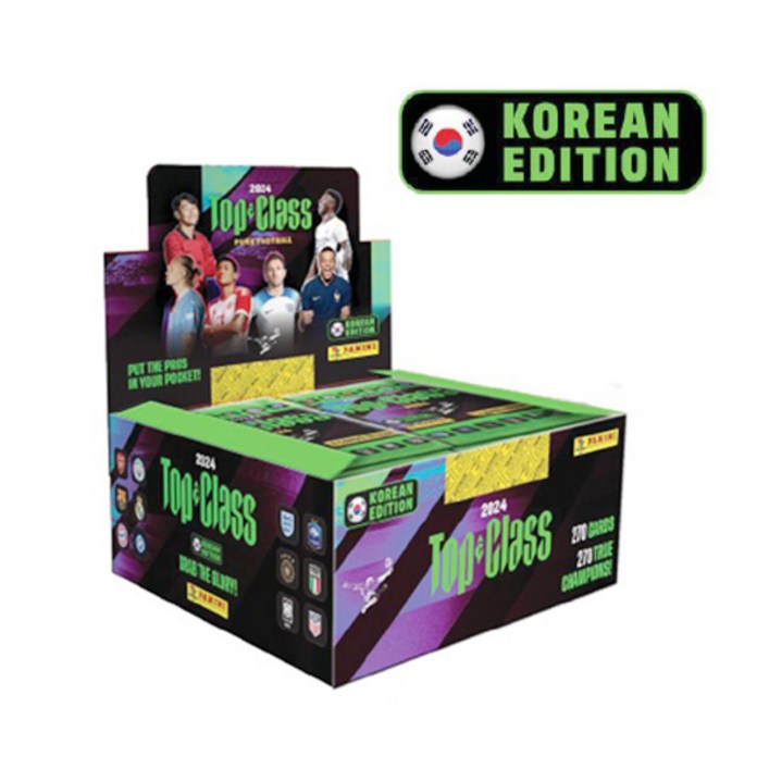 파니니 축구카드 탑클래스한국 한정판 TOP CLASS 2024 24팩 1박스국내배송