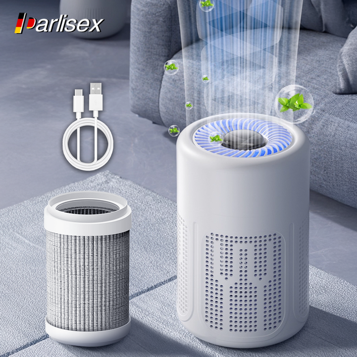 Alwanking 독일 미니 공기청정기 360도 음이온 UV살균 저소음 원룸 가정용