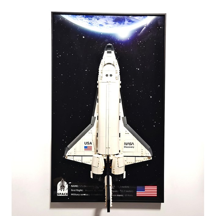 Sungvool 10283 NASA  75x45cm 벽 디스플레이 보드 레고 크리에이터 전문가