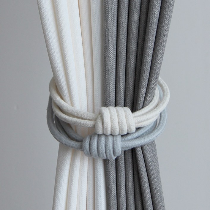 프리바토우 우디 마그네틱 커튼 커텐 자석 타이백 2개, 2개