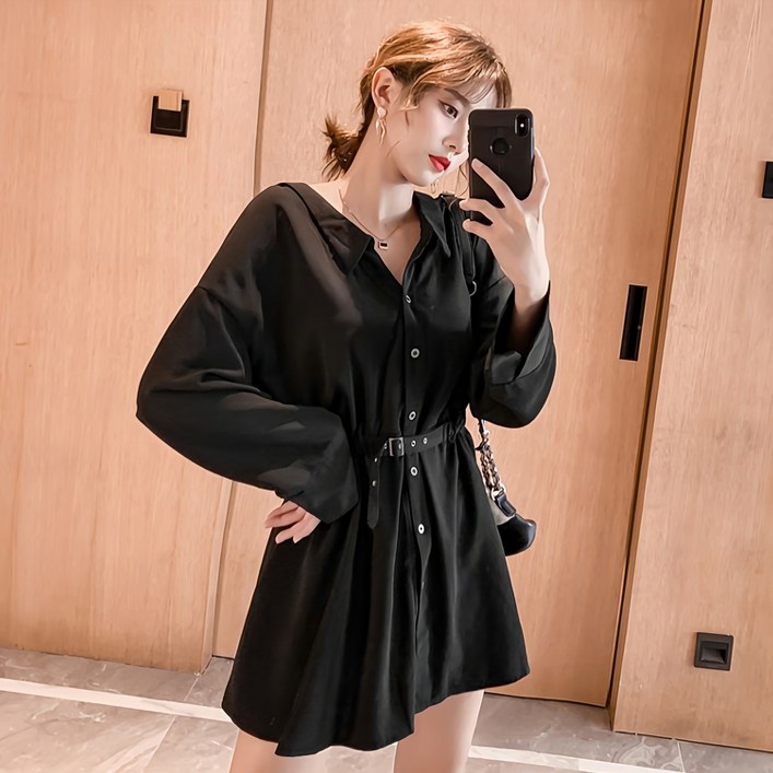 D922 비오브 빅사이즈 루즈핏 원피스 44120