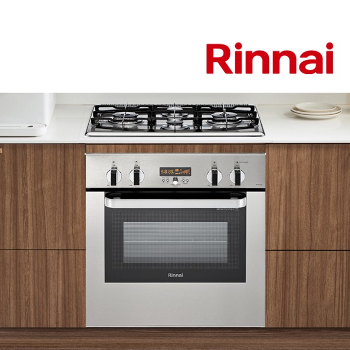 린나이 빌트인 4구 가스 렌지 쿡탑 복합 오븐 레인지 RBO618SE