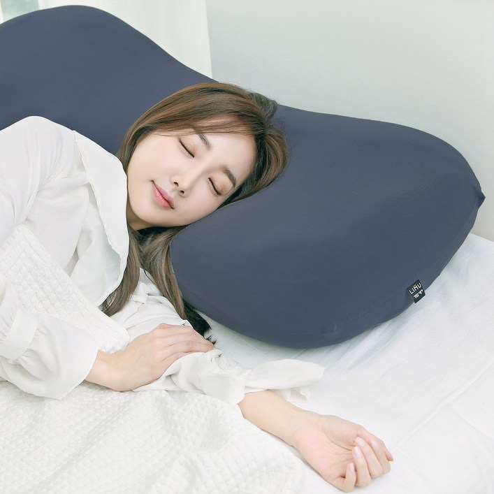 리누 2인용 꿀밤베개 롱버전, 딥네이비, 1개 리누 2인용 꿀밤베개 롱버전, 딥네이비, 1개