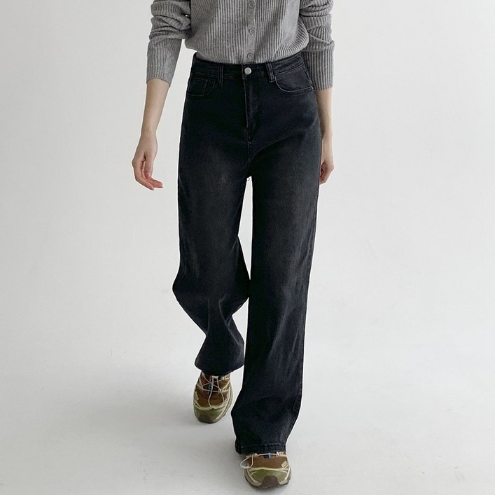 앤샵 여성용 스판 롱 일자 데님 팬츠 청바지(4color)